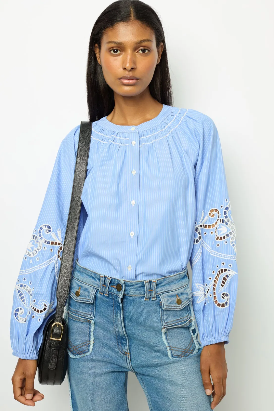 Gerard Darel Flared jeans with fringes - ANNA | Shirts & Blouses