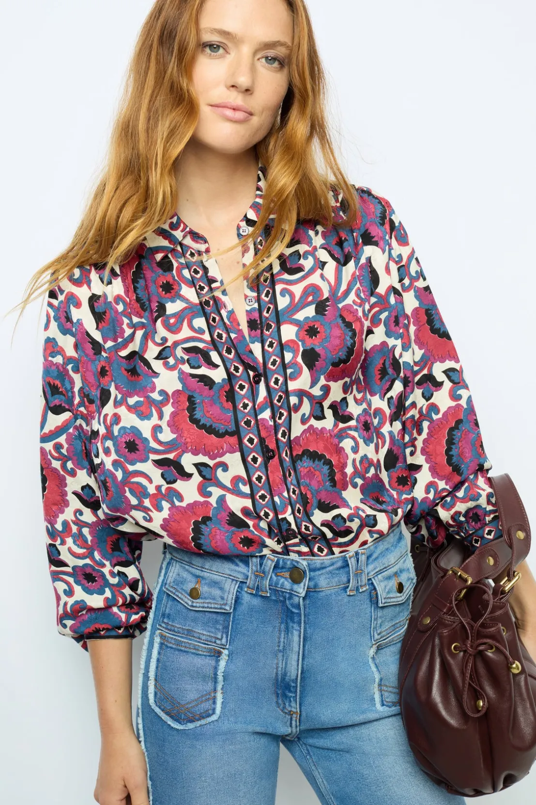 Gerard Darel Flared jeans with fringes - ANNA | Shirts & Blouses