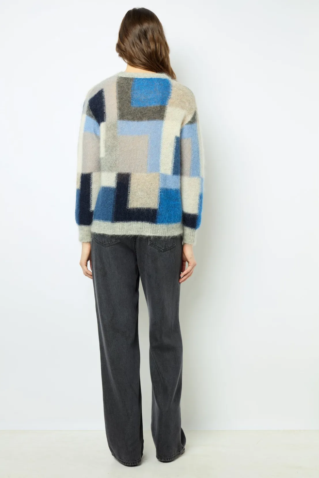 Gerard Darel Mohair color block sweater - JANYCE | Knitwear