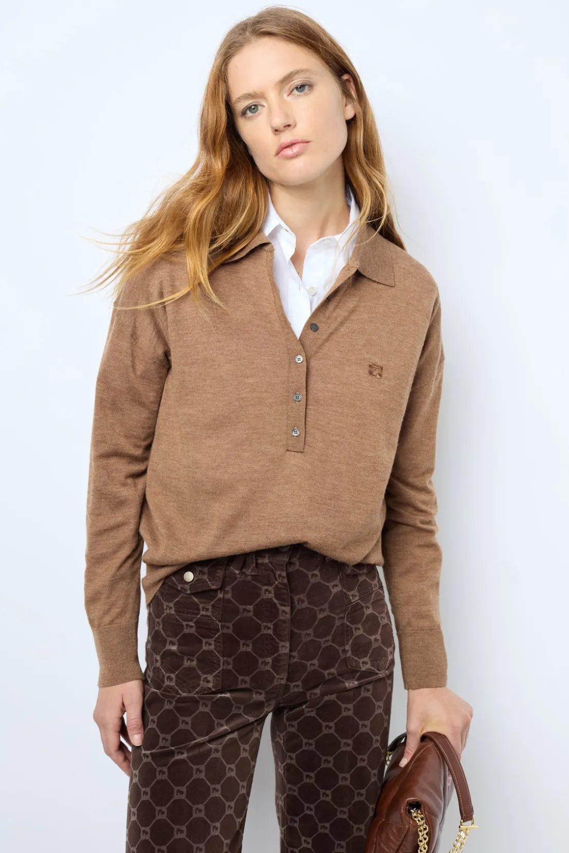Gerard Darel Poplin shirt - CORALIE | Knitwear