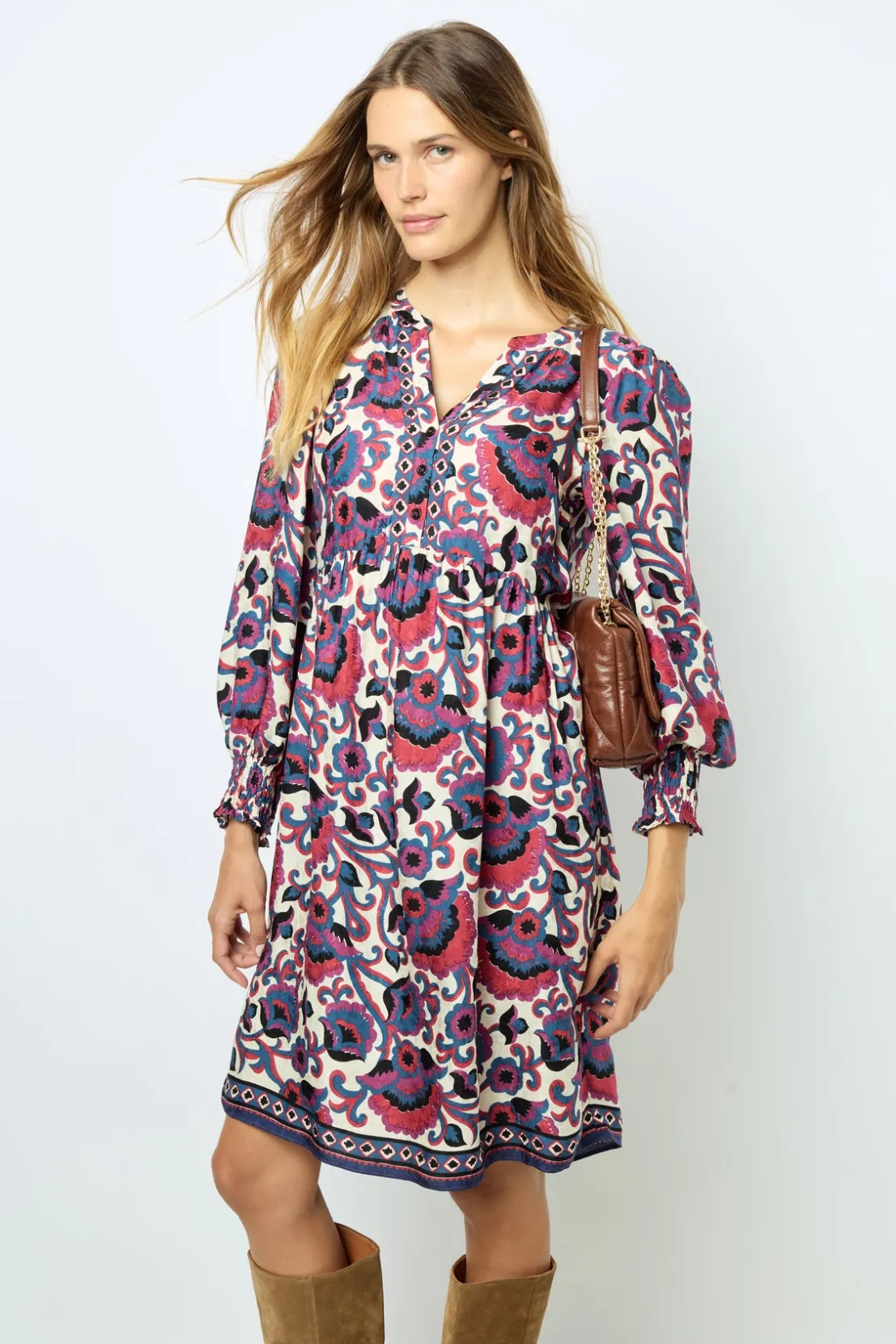Gerard Darel Print mini dress - SAMIA | Dresses
