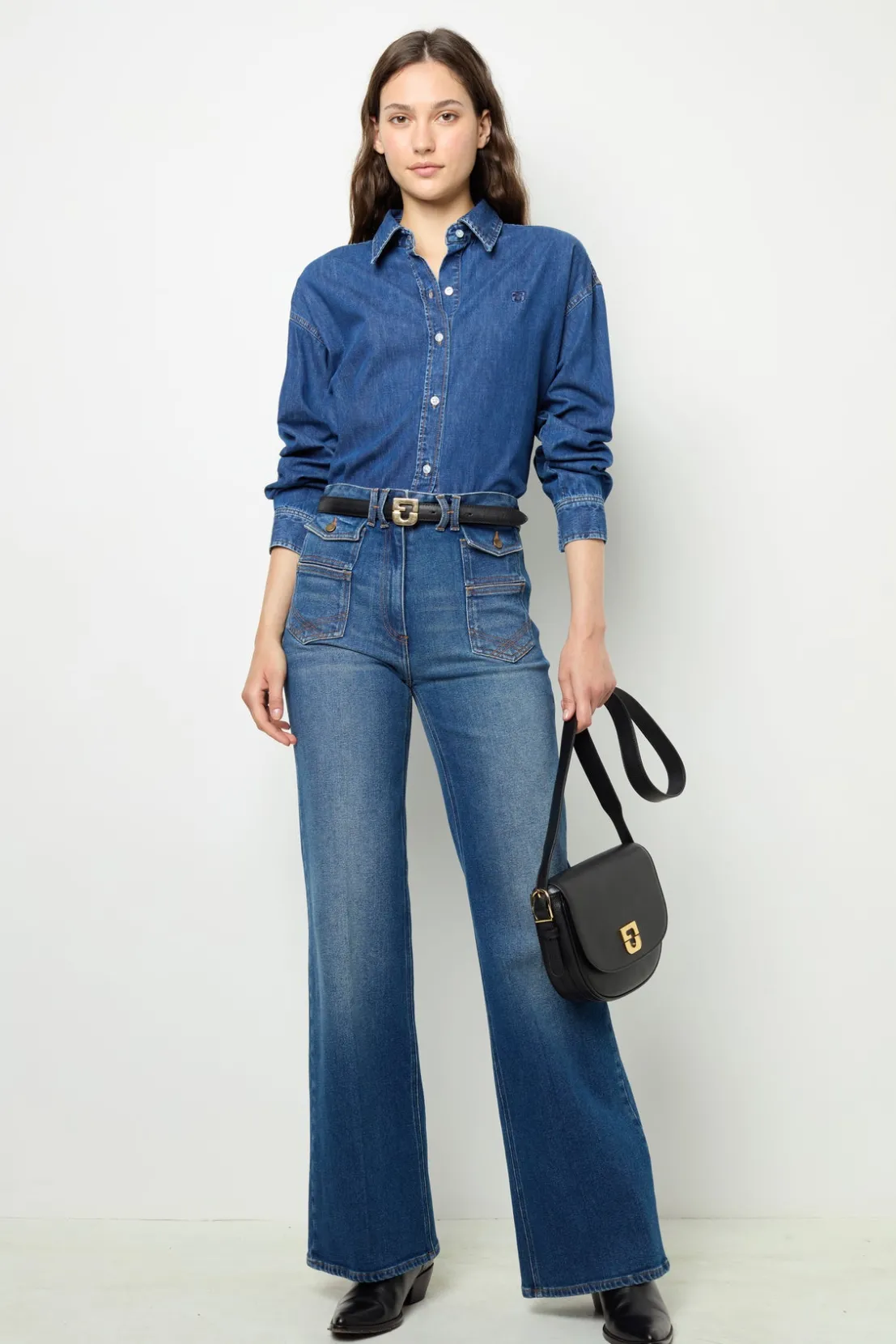 Gerard Darel Raw denim shirt - BABETT | Shirts & Blouses