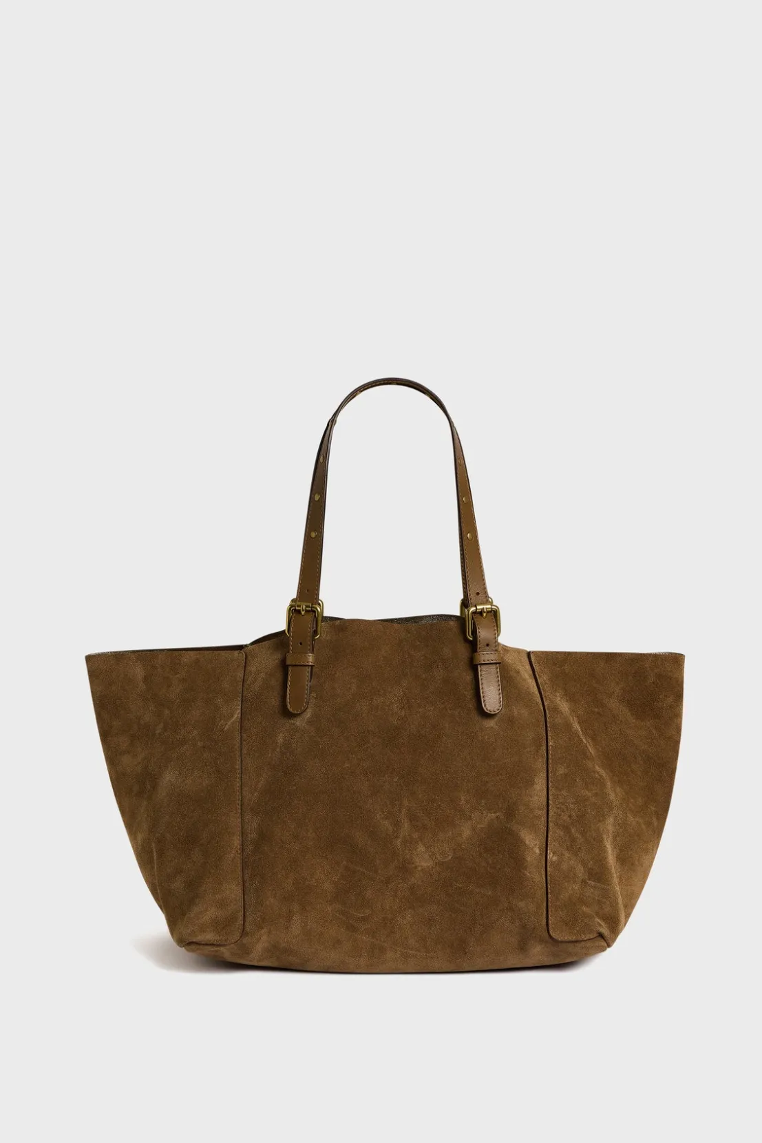 Gerard Darel Shopping bag in suede leather metallic inside - SIMPLE BAG | Handbag