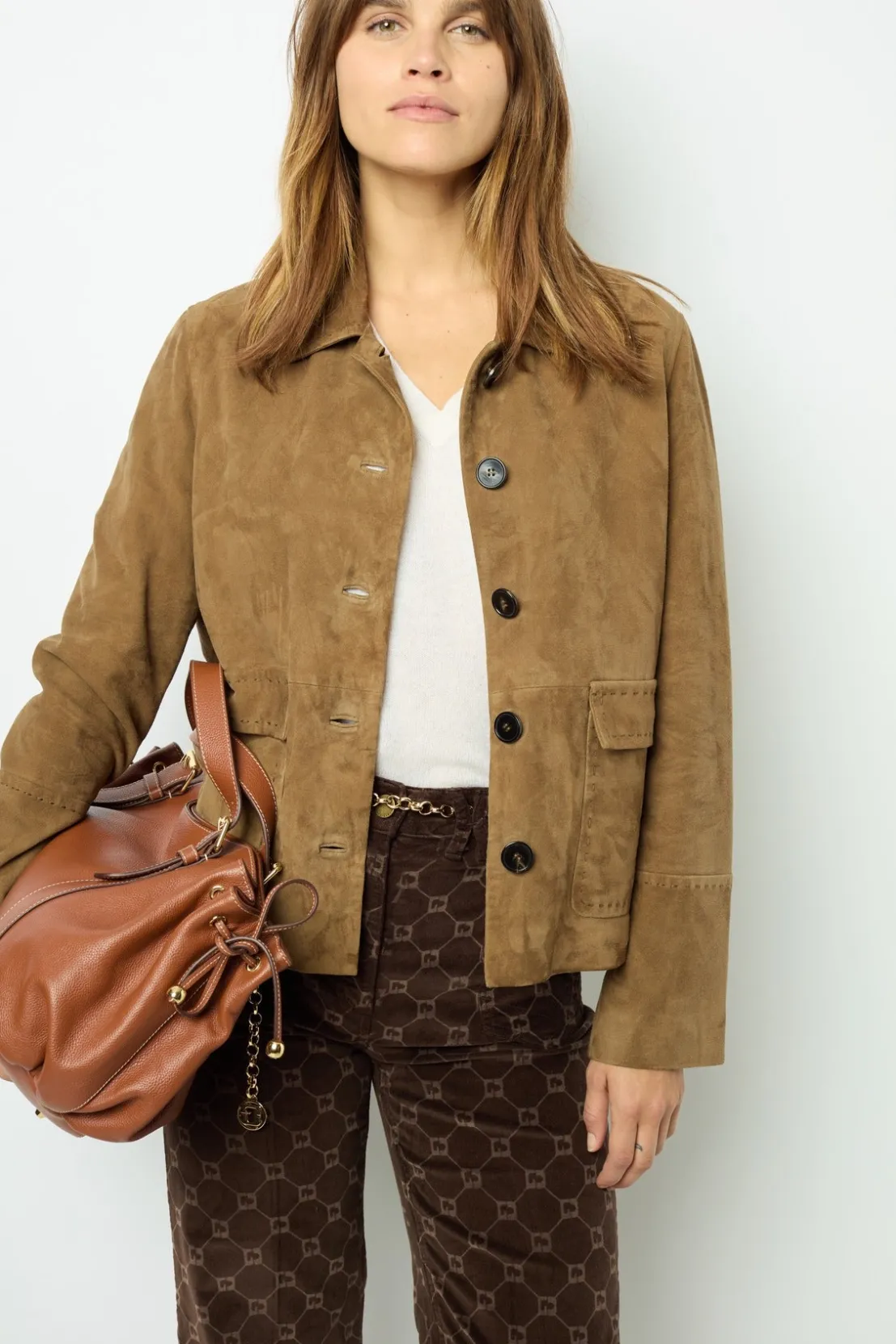 Gerard Darel Suede jacket - BADYA | Leather & Pelts