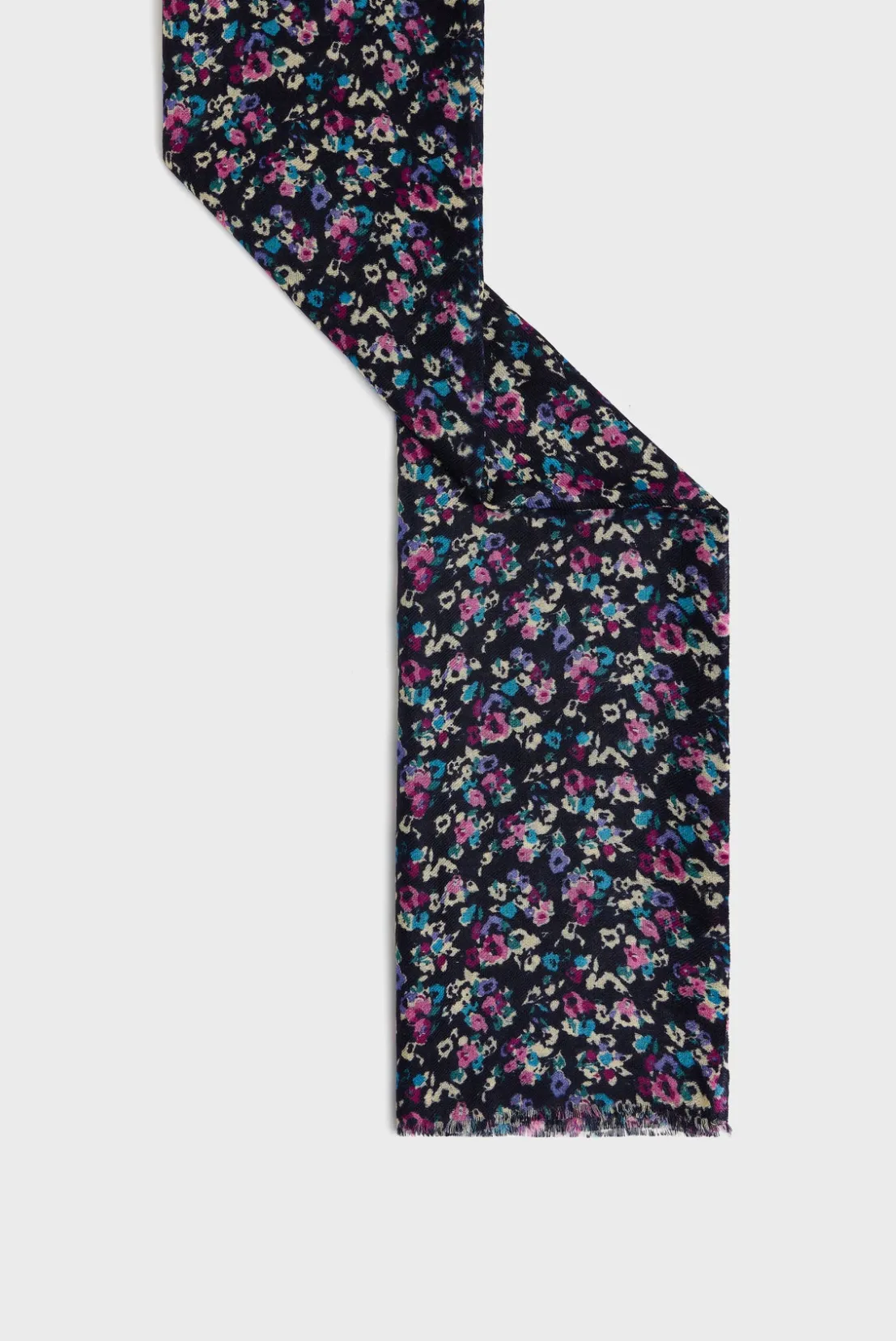 Gerard Darel Wool and silk floral scarf - DARY | Scarves
